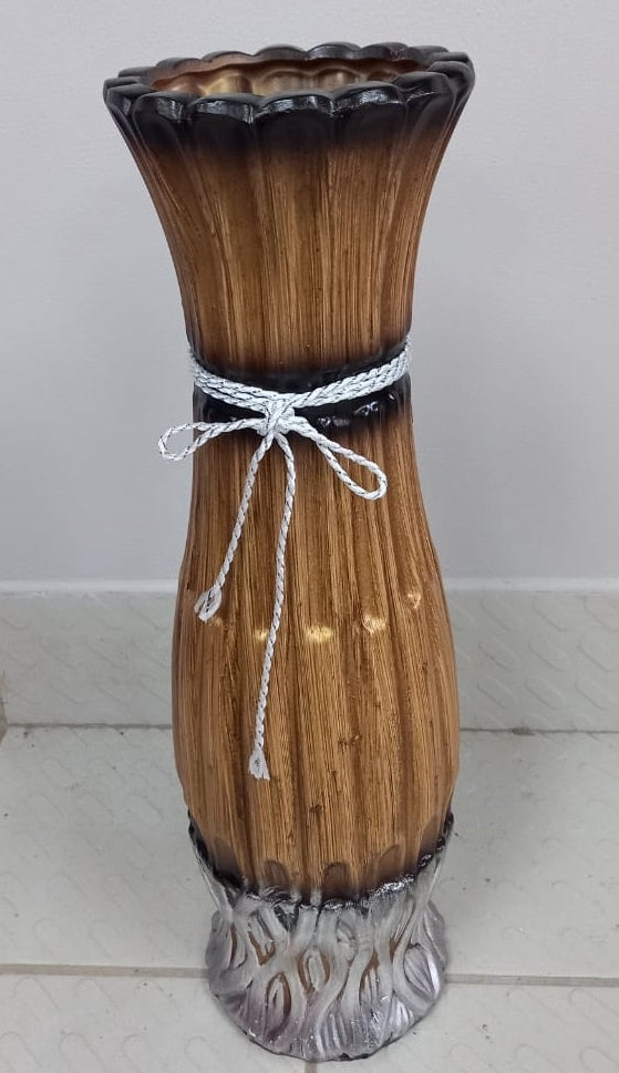Vase 24" V122 Brown Ripple