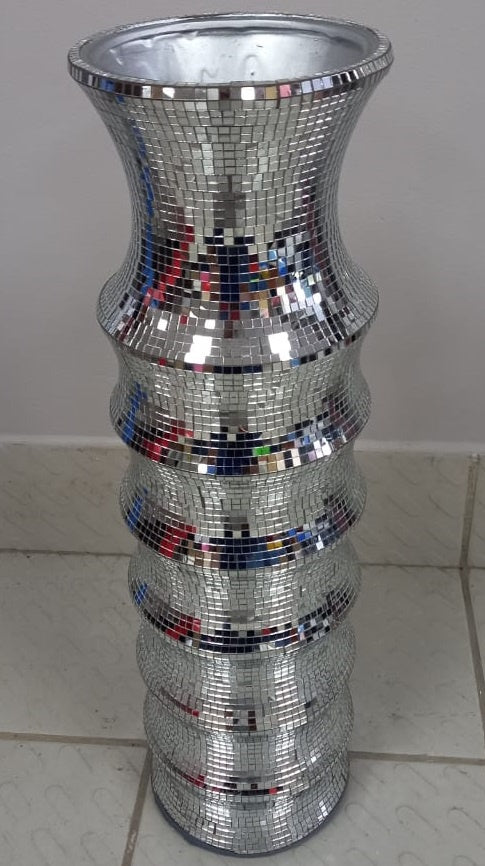 Vase 24" V141 Mirror Chrome
