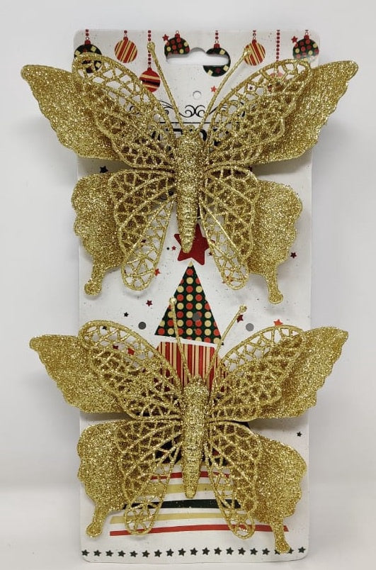 Christmas Decorations Butterfly VC17 2PCS Pack