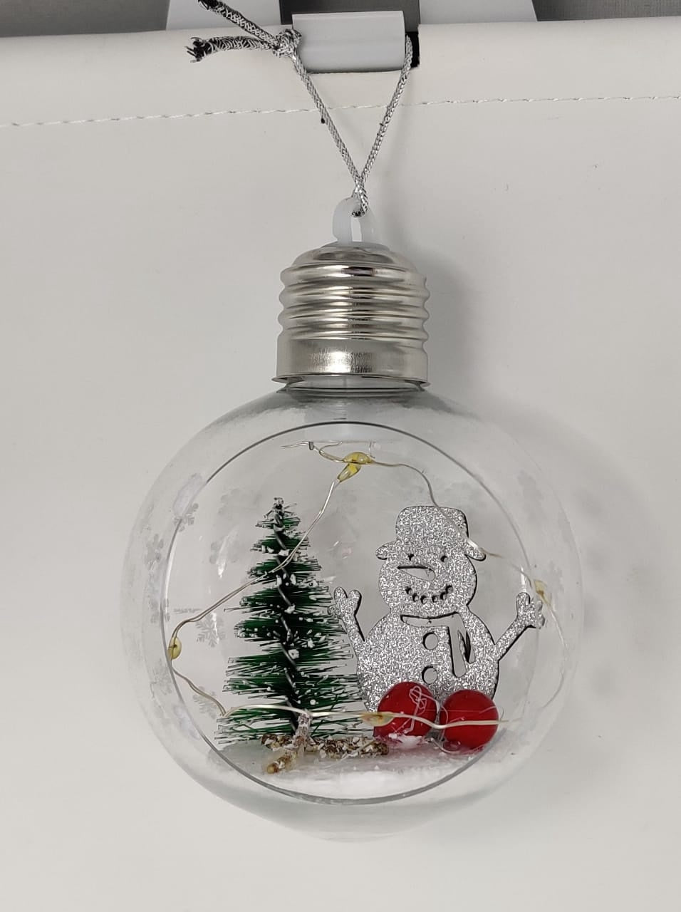 Christmas Decorations Ball LED Lighted Clear Battery CB29