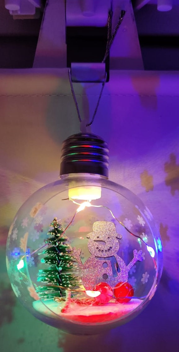 Christmas Decorations Ball LED Lighted Clear Battery CB29