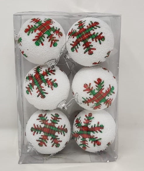 Christmas Decorations Balls CB117 6PCS Pack