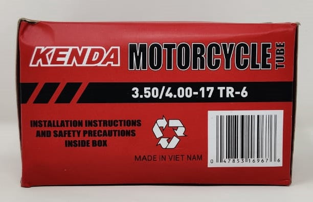 KENDA M/CYCLE Tubes 350/400 X 17 TR-6 3.50/4.00