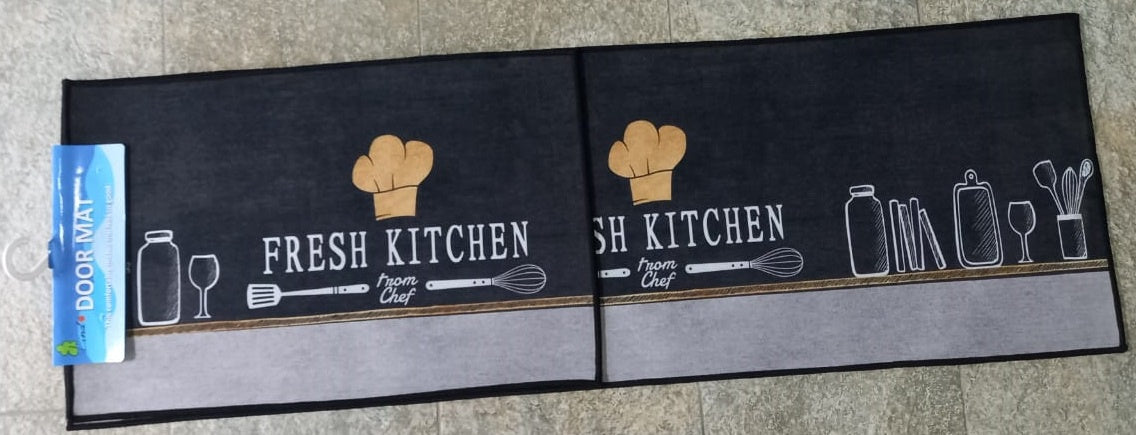 Floor Mat 2PCS FRM10 Rug Carpet Long 48" X 16" Short 24" X 16"