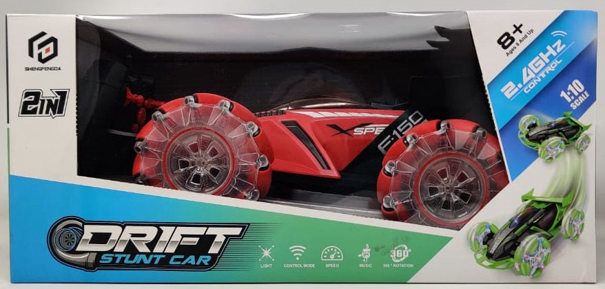 GENERIC Toy Drift Stunt Car 2IN1 2.4GHZ Remote Control 1: 10 Scale S800
