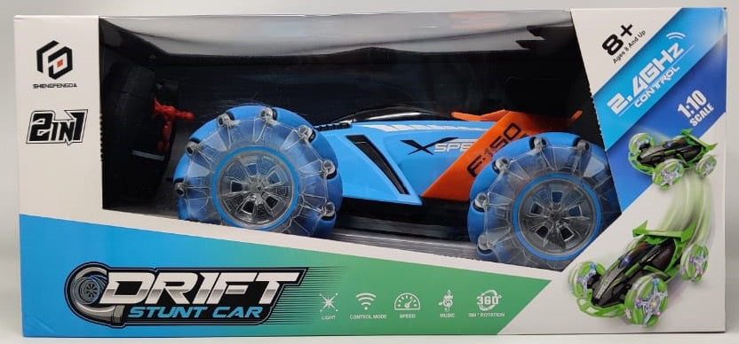 GENERIC Toy Drift Stunt Car 2IN1 2.4GHZ Remote Control 1: 10 Scale S800