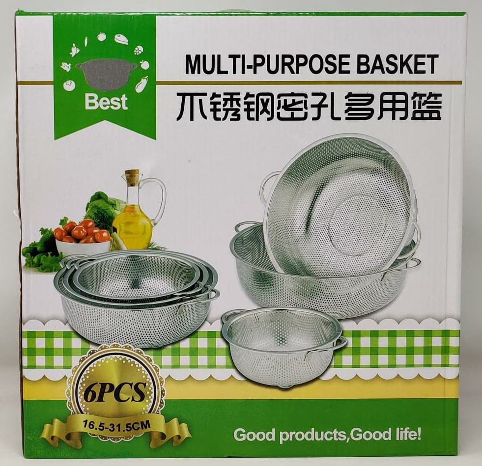 GENERIC Bowl Strainer Stainless Steel 6PCS 765A MULTI-PURPOSE Basket