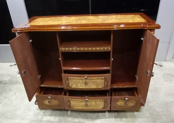 TV Stand 397 Wood with Cupboard 3001-7707-1