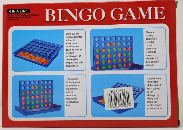 GENERIC Toy Bingo Game 4 IN A Line Lj 3008 CH225