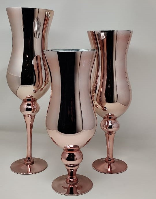 Candle Holder Set of 3 Glass ZH054