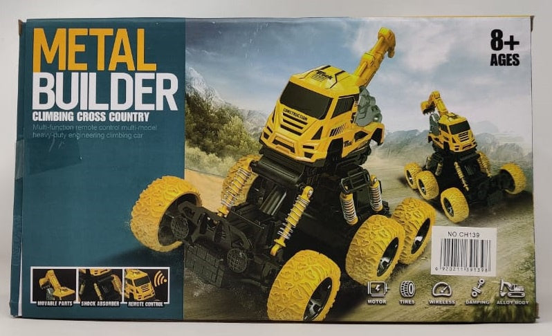 GENERIC Toy Builder Construct 1/18 Remote Control Climbing Tractor Die Cast CH139
