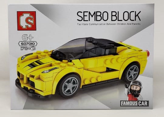 GENERIC Toy Sembo Block Famous Car 607009 CH347 / Red