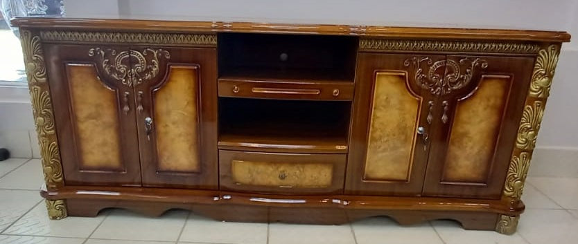TV Stand 636 Wood with Cupboard