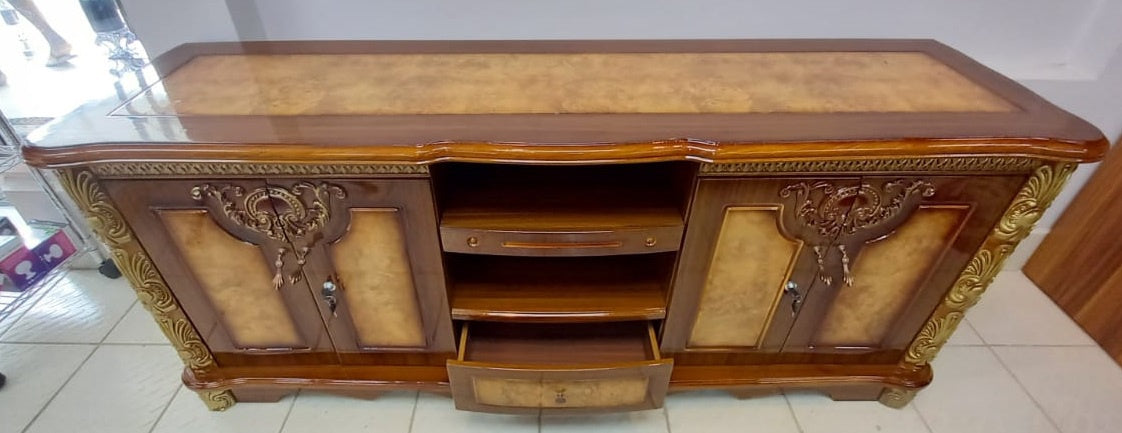 TV Stand 636 Wood with Cupboard