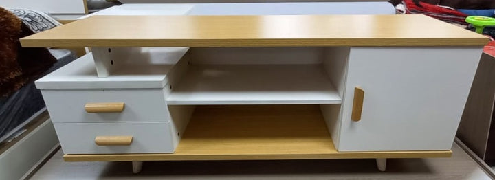 TV Stand 9305 Wood with Cupboard & Drawers
