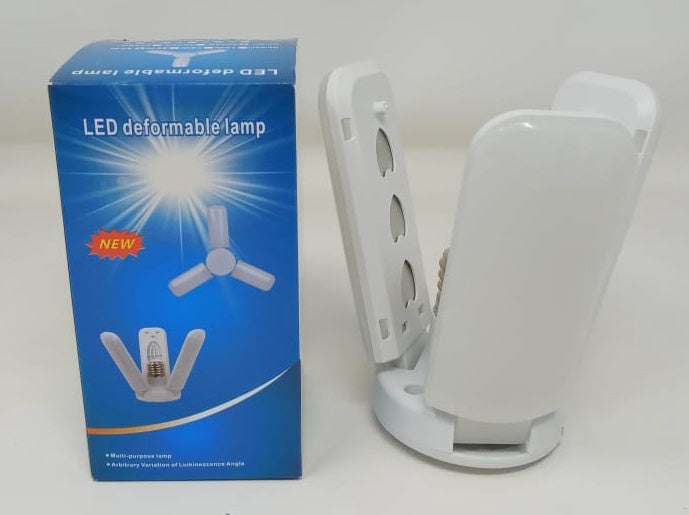 Bulb LED Fan Blade 20W 6500K 85-265V E27 Deformable Lamp