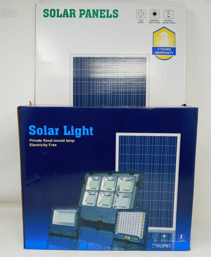 Lamp LED Solar Flood 200W XY-200W with Solar Panel LJD-66120 66200