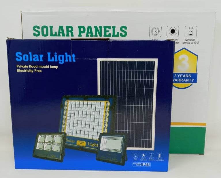 Lamp LED Solar Flood 100W XY-100W with Solar Panel LJD-6640 6670