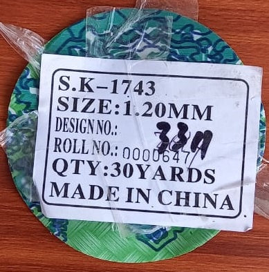 Vinyl (Vinolay) Flooring Thick SK-1743 #3311 1.2MM 72" X 30YDS Sold Per Yard