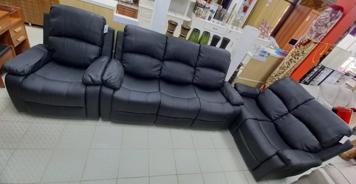 Sofa Recliner Set 3-2-1 BLACK-56# 8321#
