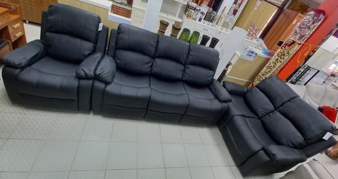Sofa Recliner Set 3-2-1 BLACK-56# 8321#