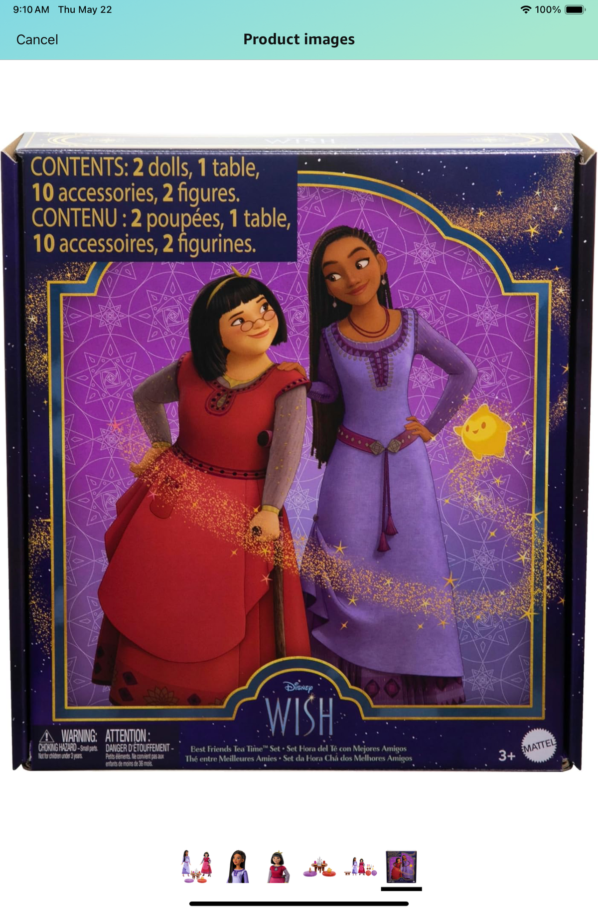 DISNEY Toy Mattel Wish Toys, Best Friends Tea Time Playset