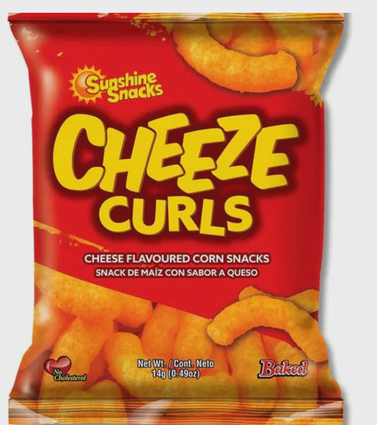 SUNSHINE SNACKS Cheeze Curls 14G 0.55OZ