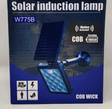Solar Lamp LED Induction W775A Cob Wick Motion Activated