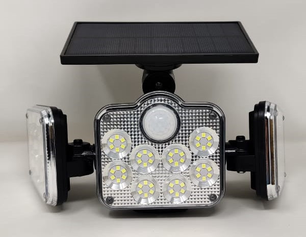 Solar Lamp LED Sensor Jd 2858 with Remote Chrome