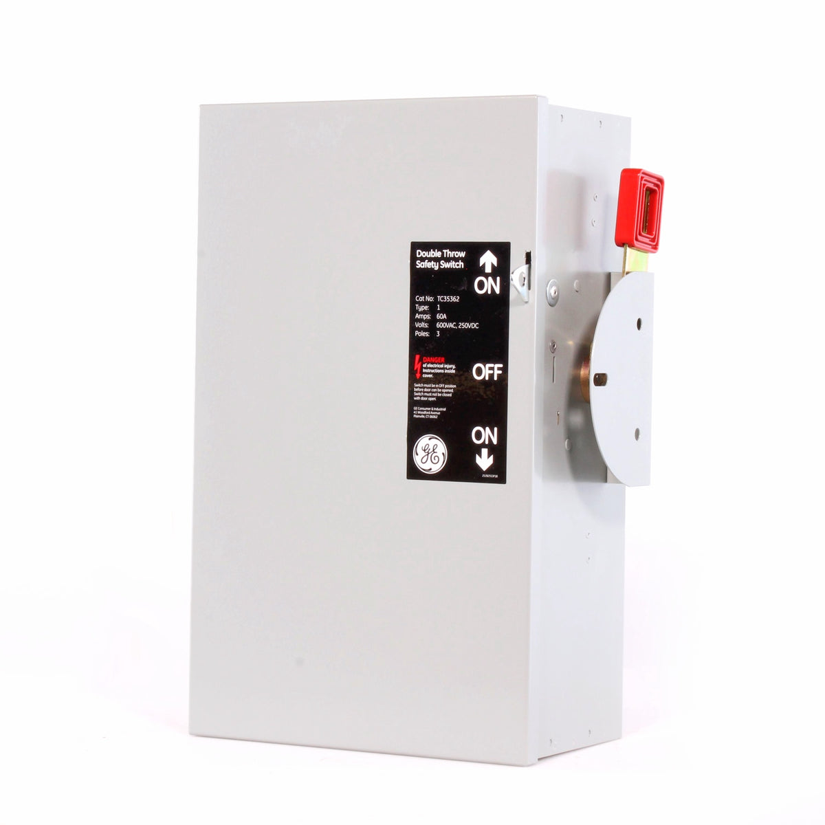 GE Throwover Switch TC35362 60A 3P 240V