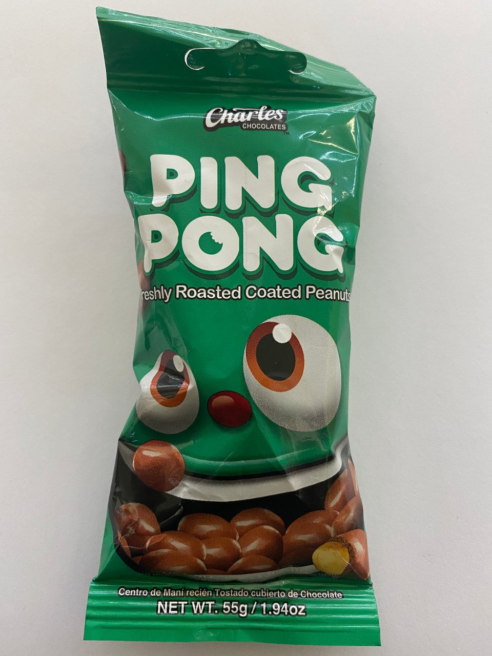 CHARLES Chocolate Ping Pong 55G 1.94OZ