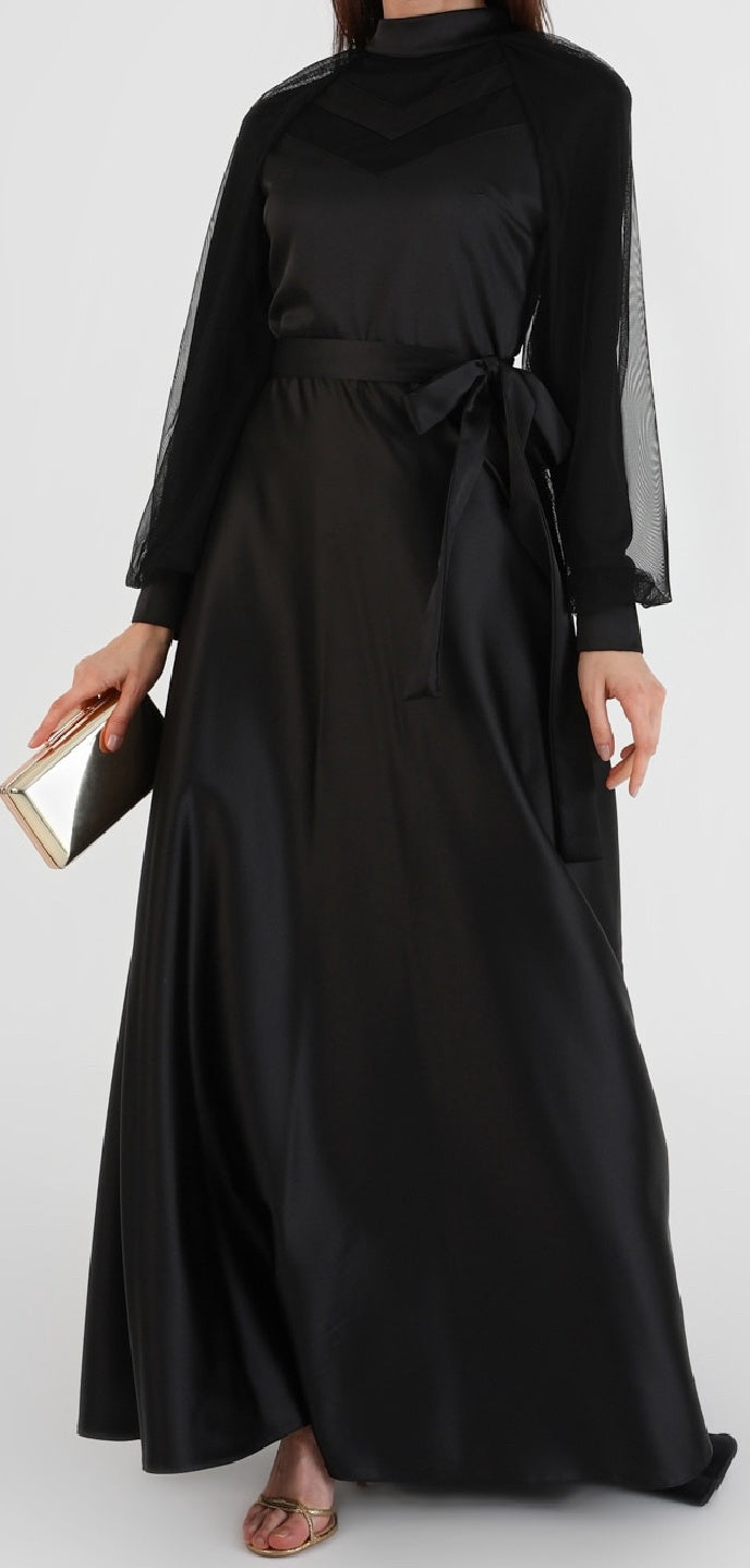 Dress Evening Occasion Satin Gold / Blush / Burgandy / Black