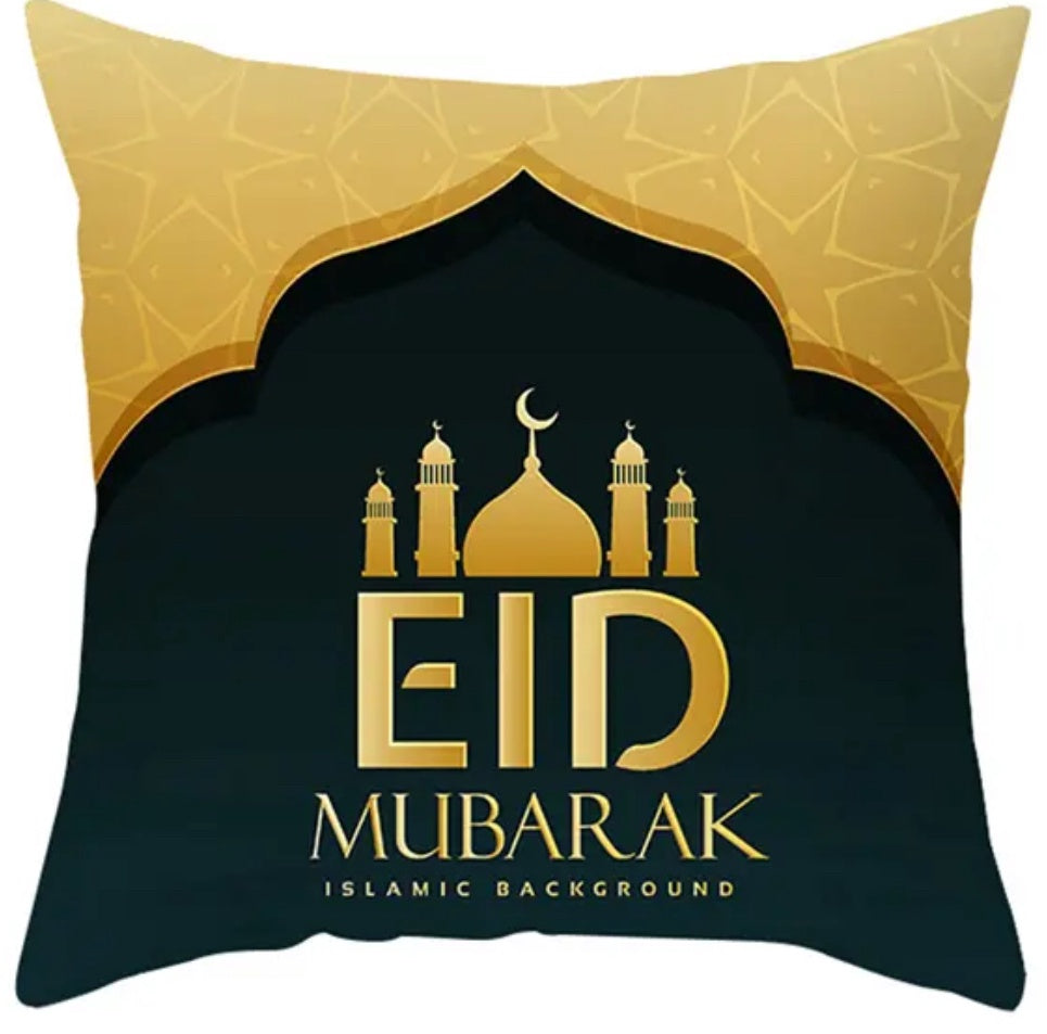 Eid / Ramadan Cushion Cover Pink / Black