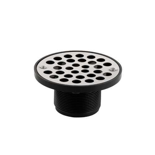 KIOTTO Shower Drain 4" Plastic ABS with Stainless Steel Top #HPW-2264