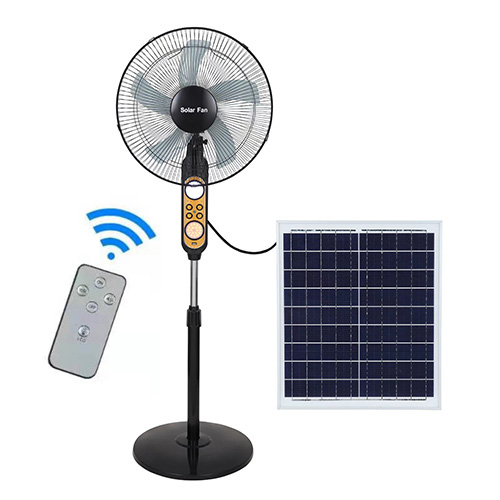 POTIVEN Fan 16" Solar Rechargeable Floor AC/DC HZE-CSV218-L