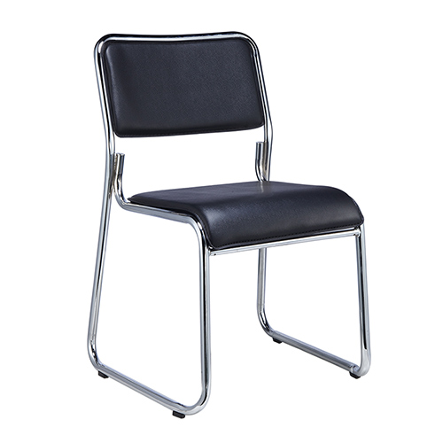 HONDUR Chair Waiting Black and Chrome GQF-VC-21CH016