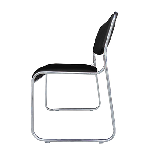 HONDUR Chair Waiting Black and Chrome GQF-VC-21CH016