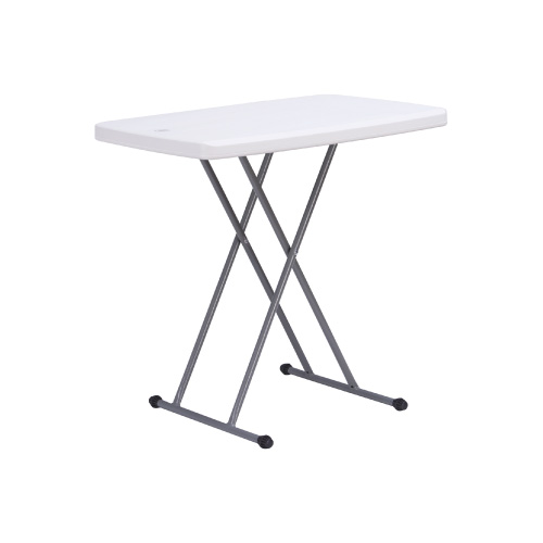 CLIFFSIDE Table Folding Plastic White Adjustable Height 2.46FT GQT-HYSJ32 Stright Rectangle 29.5" X 19.6" X 28"