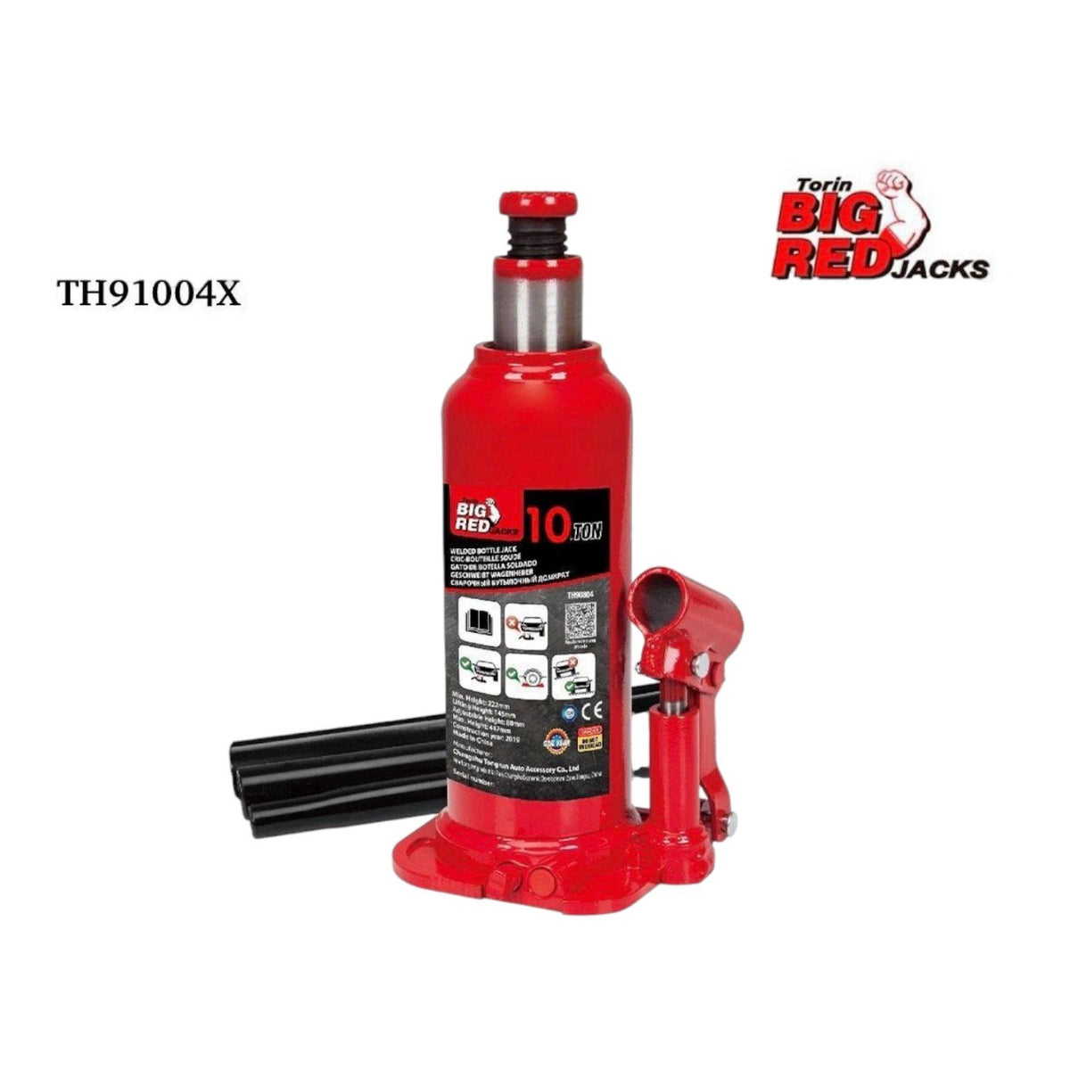 TORIN BIG RED JACKS Jack Hydraulic 10 Ton TH91004X Bottle