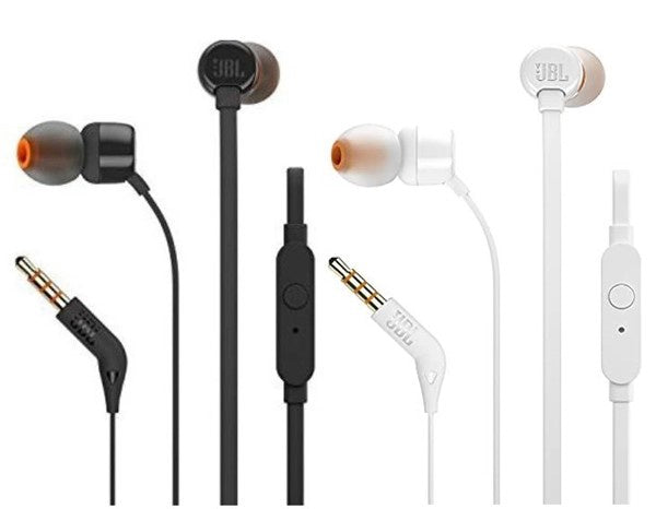 JBL Earpiece Tune 110 IN-EAR Wired Headphones Original / Black / Red / Black / White