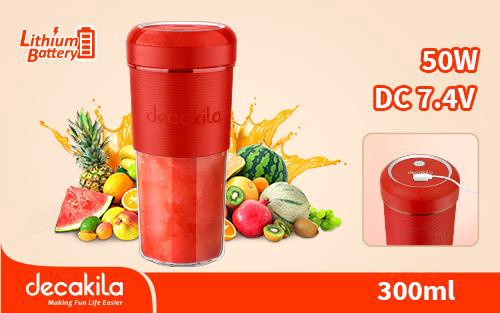 DECAKILA Blender Portable KMJB012R 7.4V 50W Lithium Battery