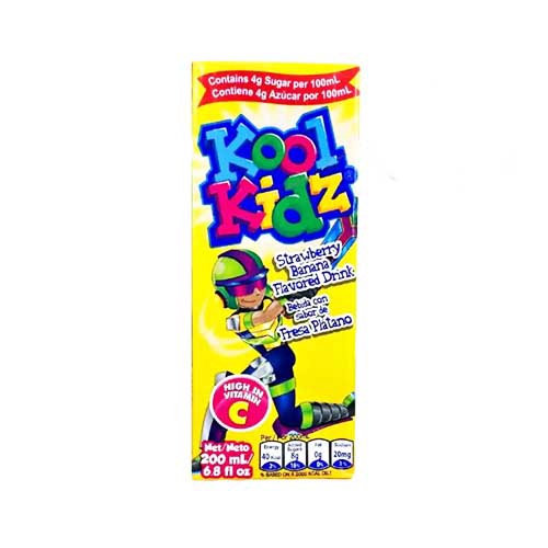 FRUTA Drink Kool Kidz Strawberry Banana 6.8FL OZ 200ML