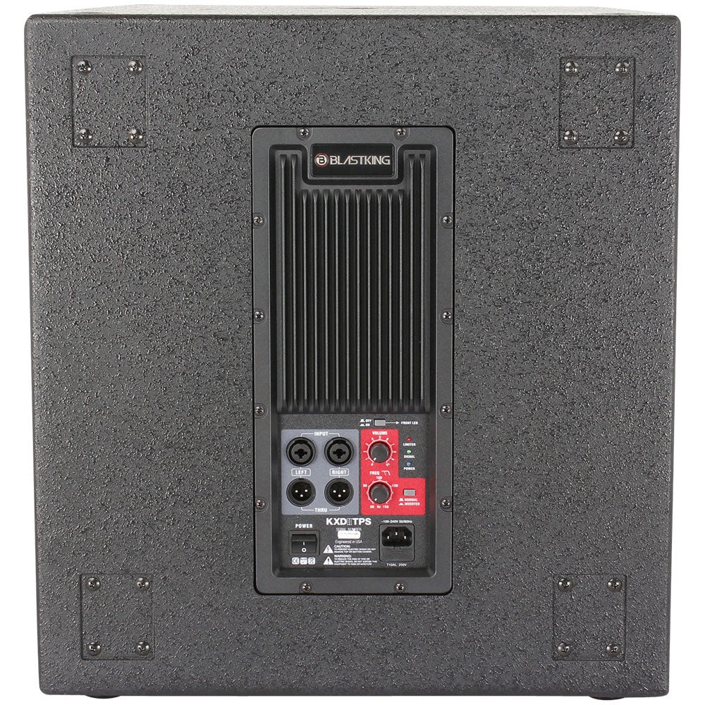 BLASTKING Speaker Box 18" Kxdiitps Sub Powered Each