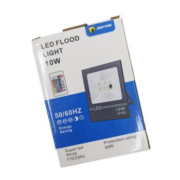 JORTAN Lamp LED Flood 10W JGTGD-TP10W-RGB Color IP66 85-265V 50/60HZ