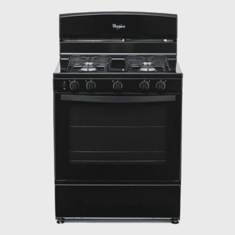 WHIRLPOOL Stove 4 Burner LWF7230B00 30" Black 1Y