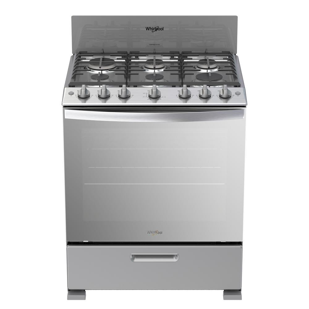 WHIRLPOOL Stove 6 Burner LWFR3400D 30" Stainless Steel 1Y