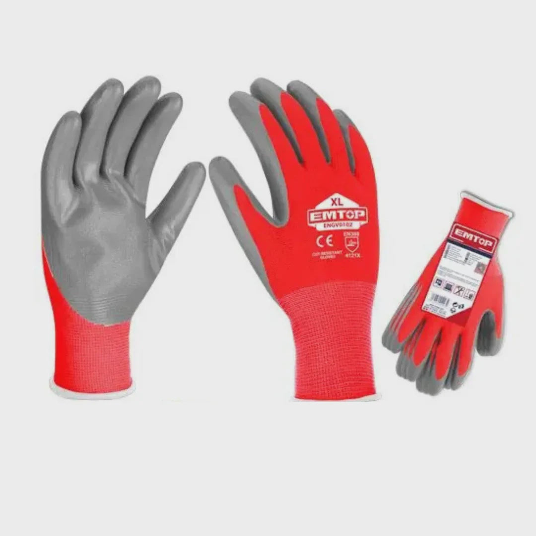 EMTOP Gloves ENGV0102 Xl Red Work