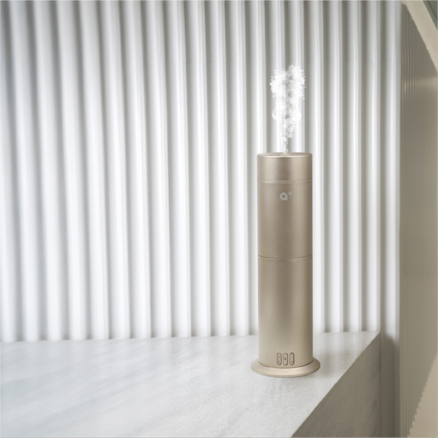 AROMAR Waterless Diffuser Cylinder Gold AP-3004