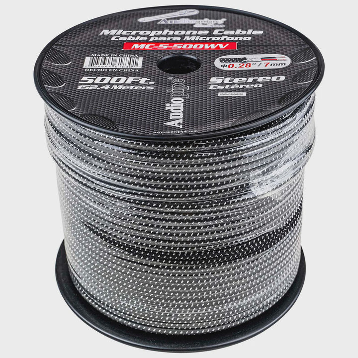 AUDIO PIPE Microphone Cable MC-5-500WV Woven Jacket 500FT Sold