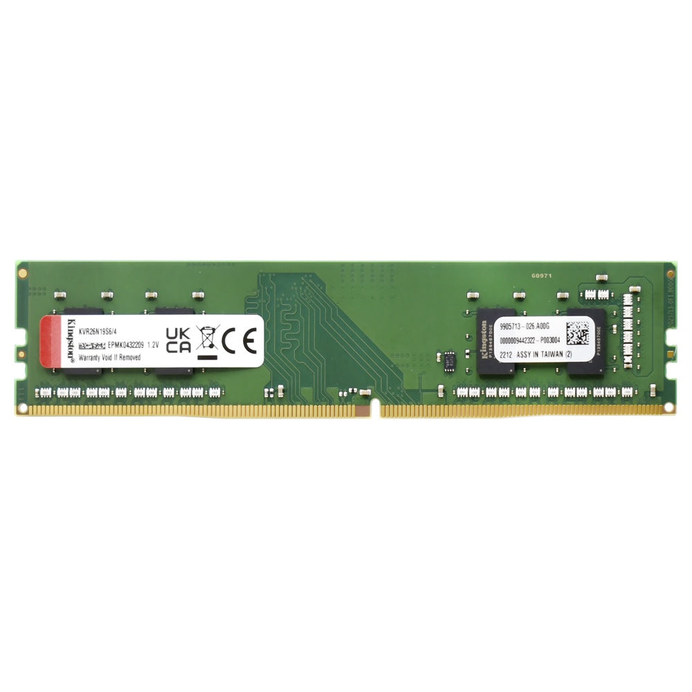 KINGSTON Computer Memory DDR4 4GB 2666MHZ KVR26N19S6/4